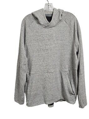Lululemon At Ease Hoodie in Heathered Melody Light Grey / Black Women Size XL